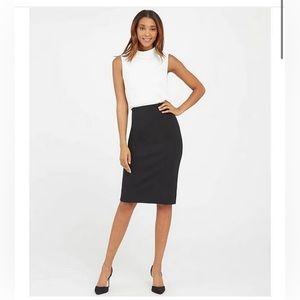 Spanx Black Pencil Skirt New with Tags size L